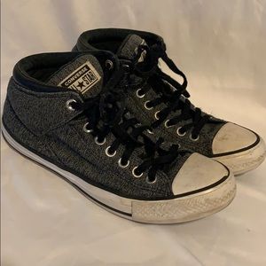 CONVERSE all star black/gray high top sneakers